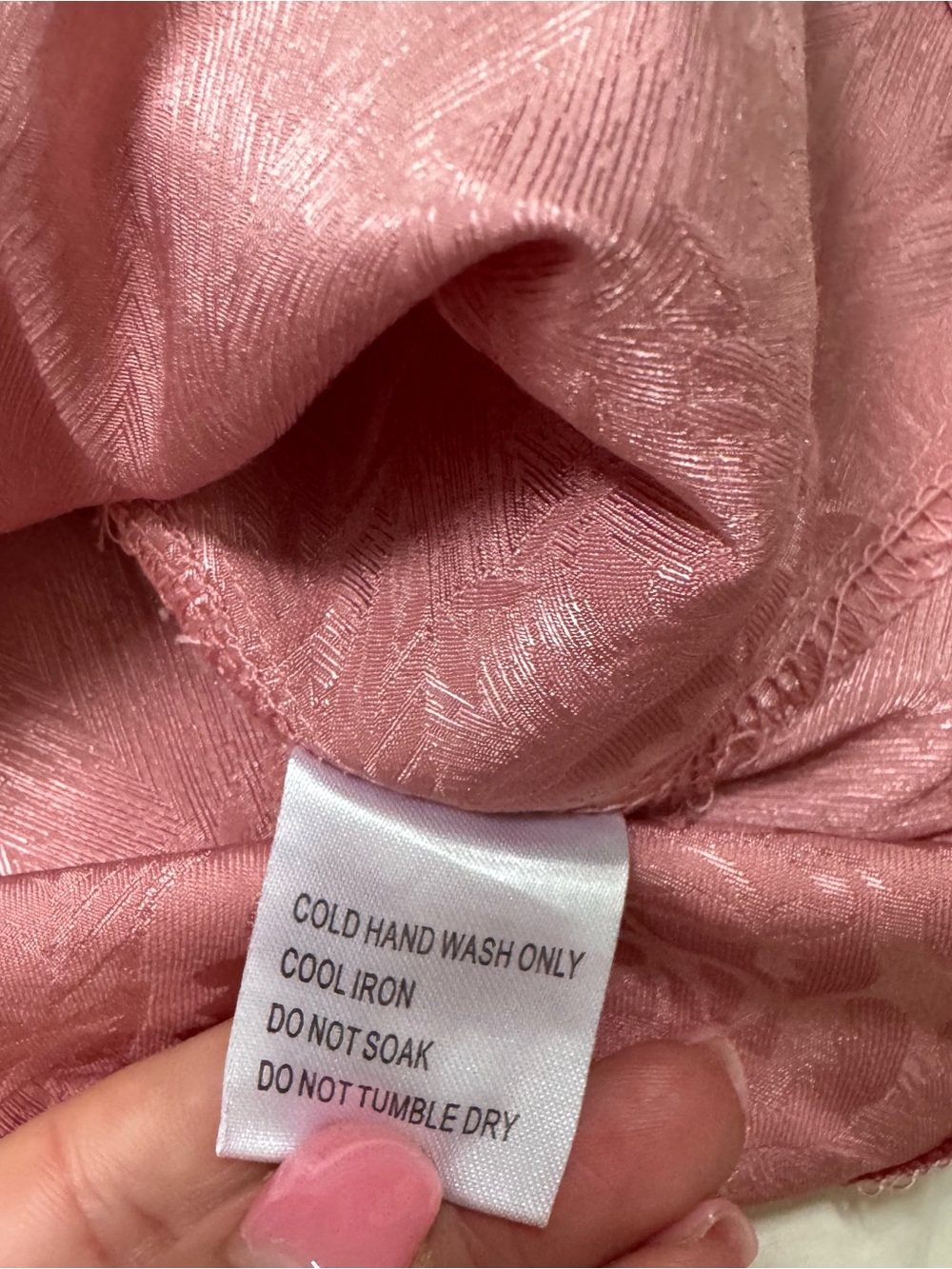 WHO I AM Mauve Pink Satin Jacquard Mini Dress Size 10 Puff Sleeve EUC - Picture 7 of 11